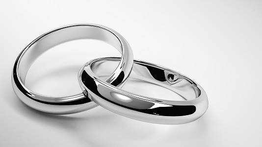 silver wedding bands